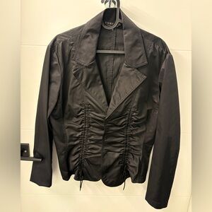 Comrags Black Ruched Blazer